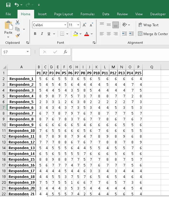 SPSS uji validitas
