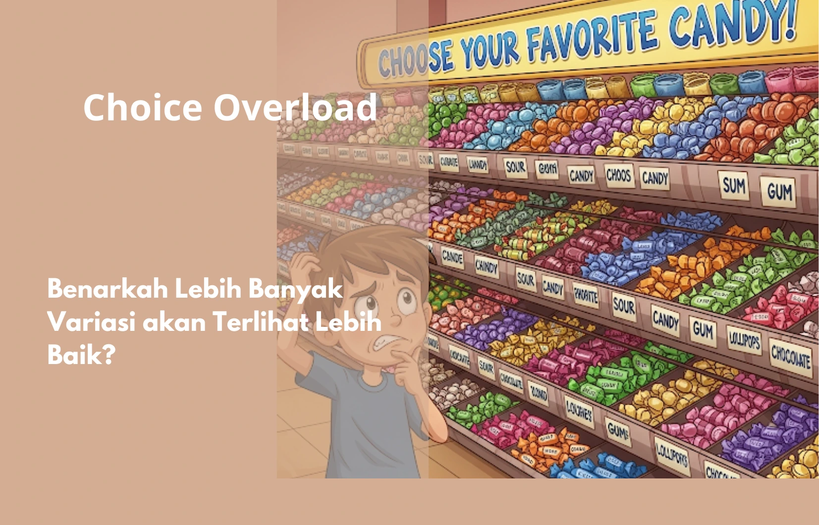Choice Overload - Benarkah Lebih banyak Opsi Lebih Baik?