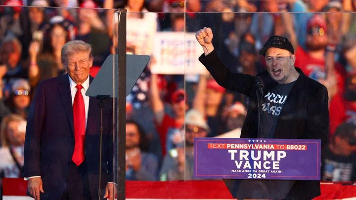 Trumpt and Elon Musk