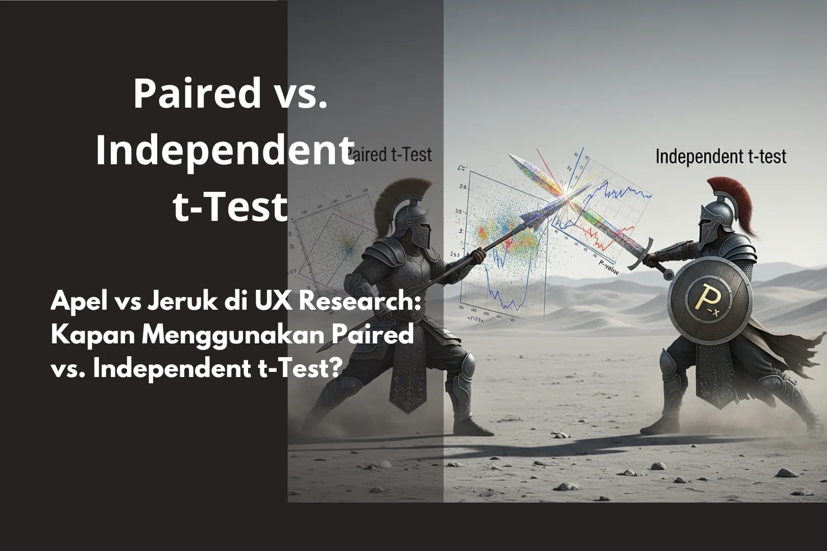 Gambar untuk Apel vs Jeruk di UX Research: Kapan Menggunakan Paired vs. Independent t-Test?